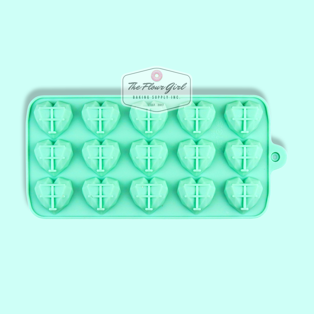 Mini Silicone Geometric Heart Mold