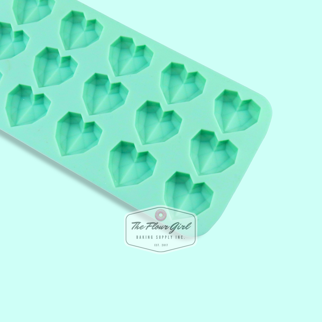 Mini Silicone Geometric Heart Mold