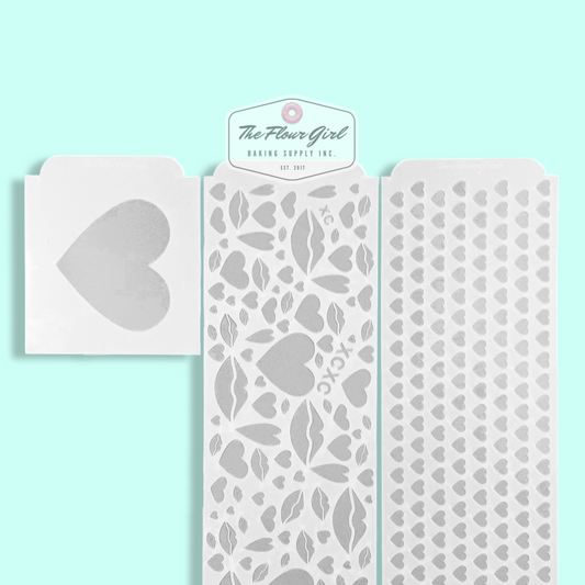 Valentine's Themed Cake Stencils