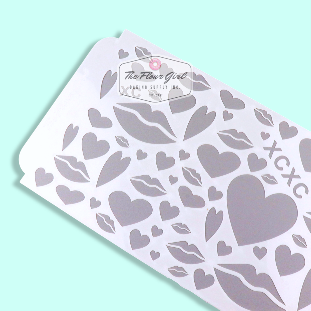 Valentine's Themed Cake Stencils
