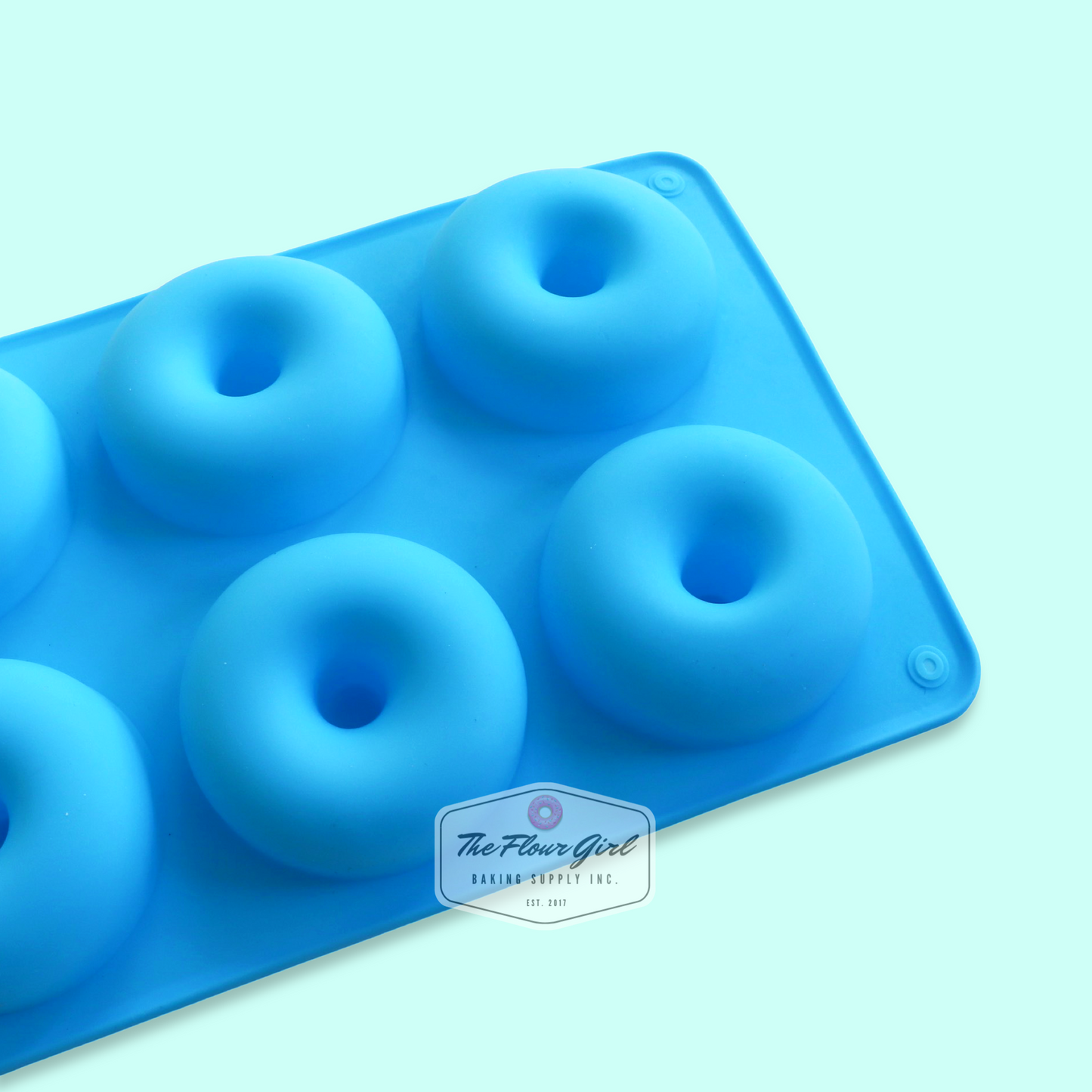 3D 6-Cavity Silicone Donut Mold