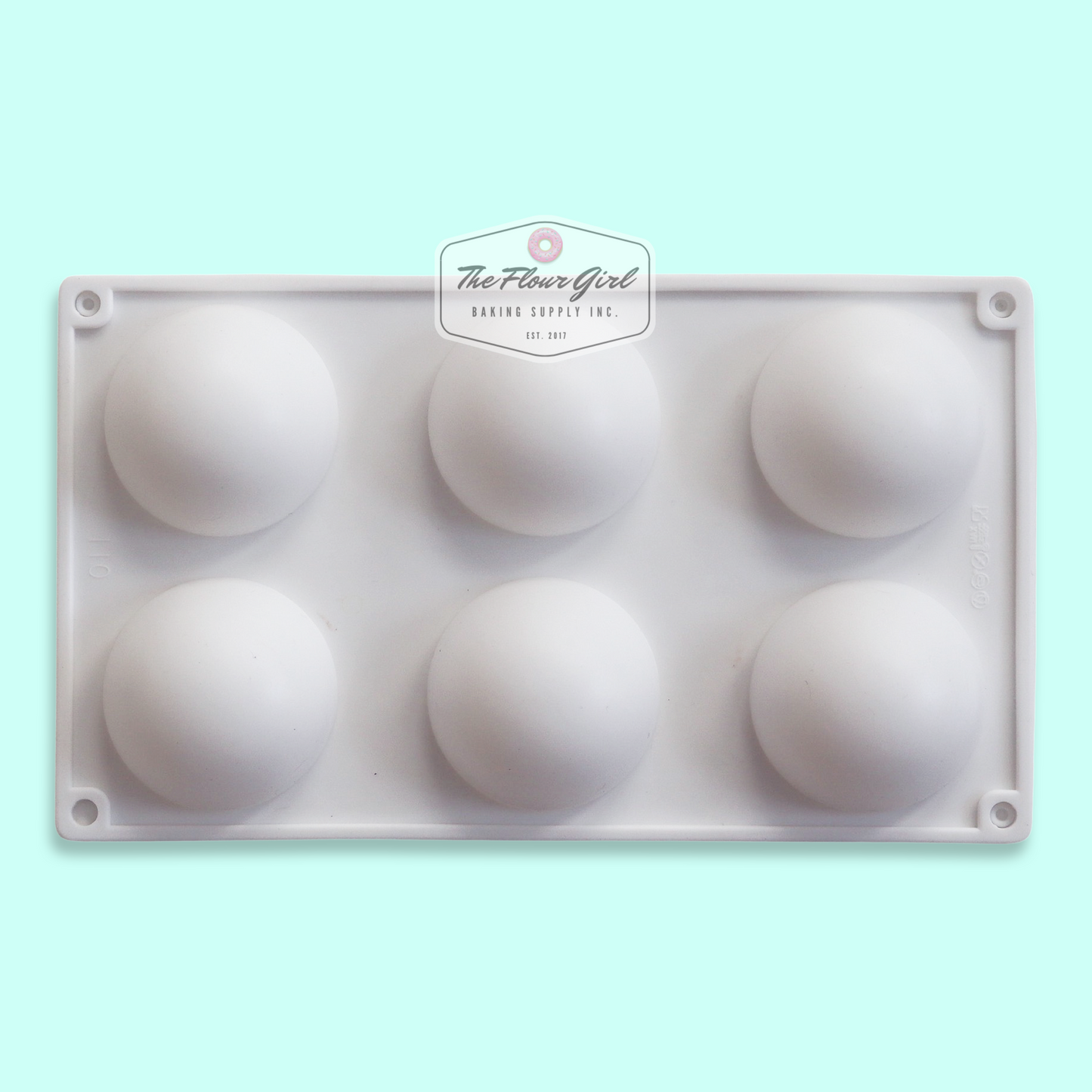 3D 6-Cavity Silicone Sphere Hot Chocolate Bomb Mold