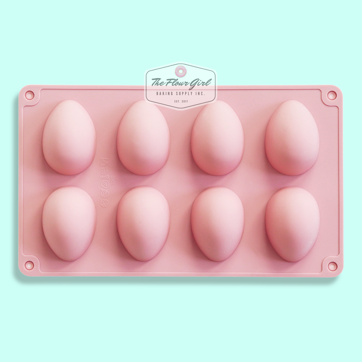 3D 8-Cavity Silicone Easter Egg Mold