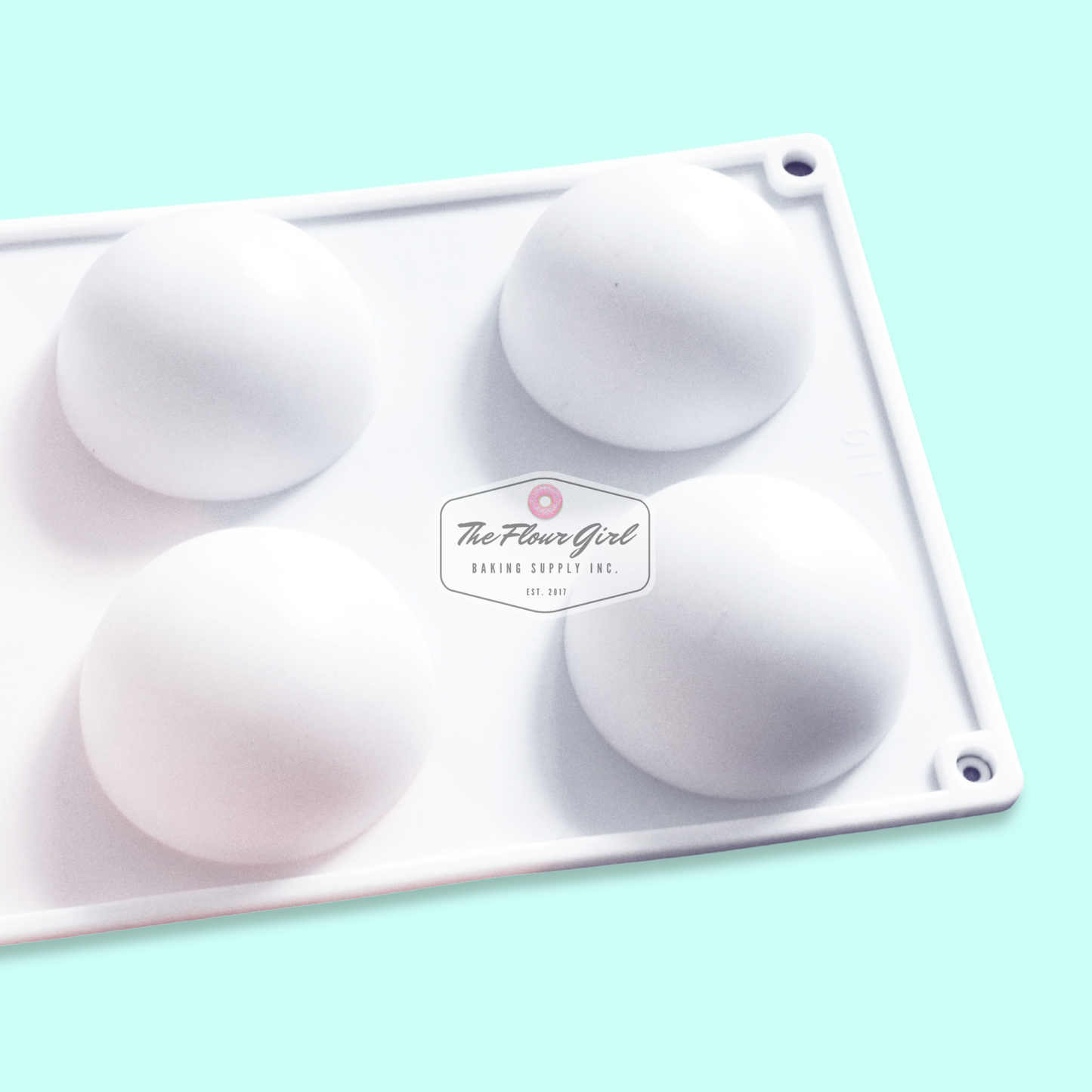 3D 6-Cavity Silicone Sphere Hot Chocolate Bomb Mold