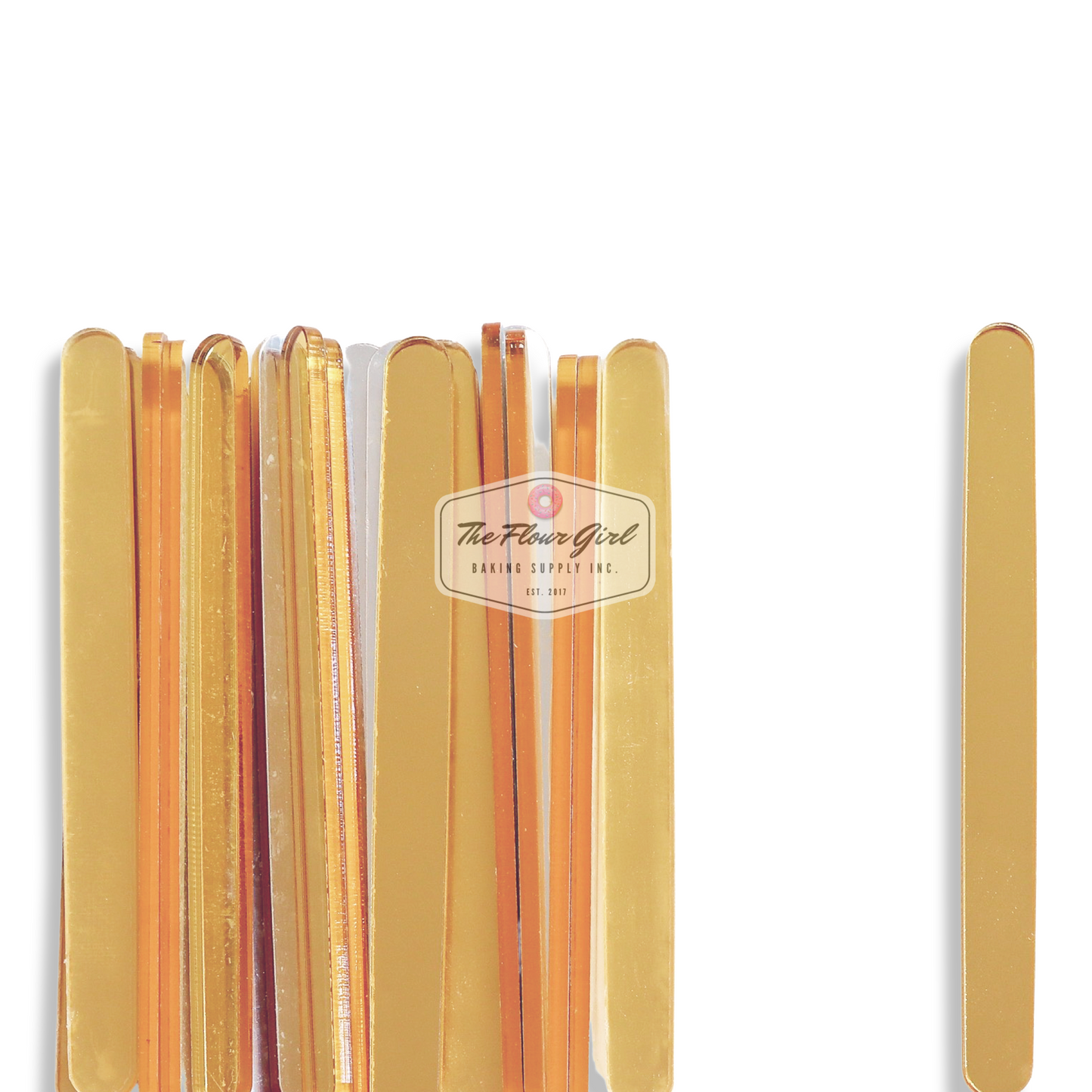 Metallic Acrylic Popsicle Sticks
