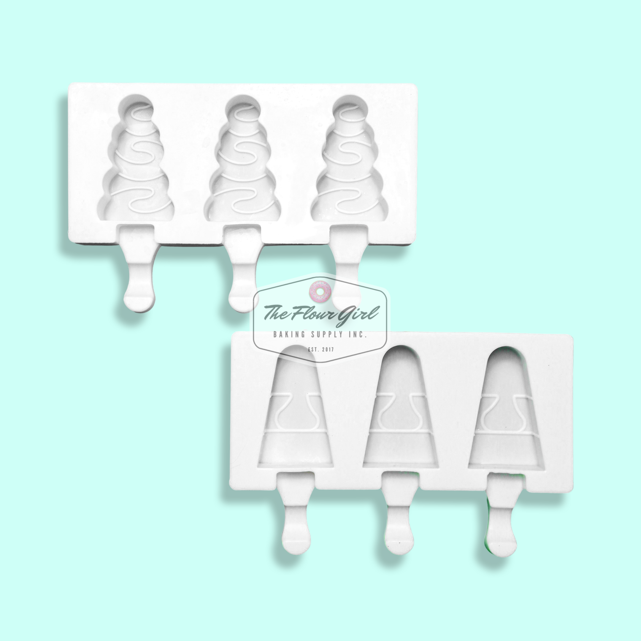 Christmas Cakesicle Silicone Molds (2-Pack) – The Flour Girl