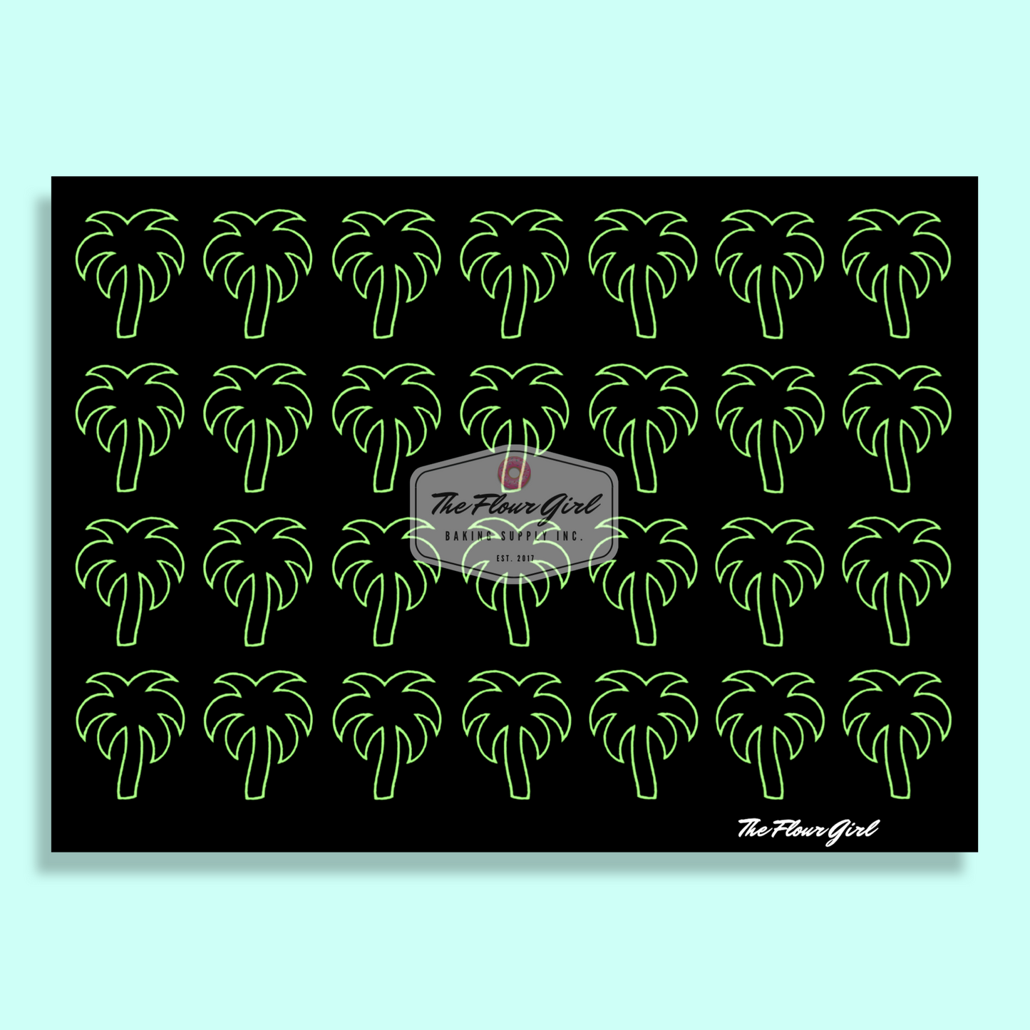 Premium Silicone Summer Beach Macaron Baking Mat (Non-Stick)