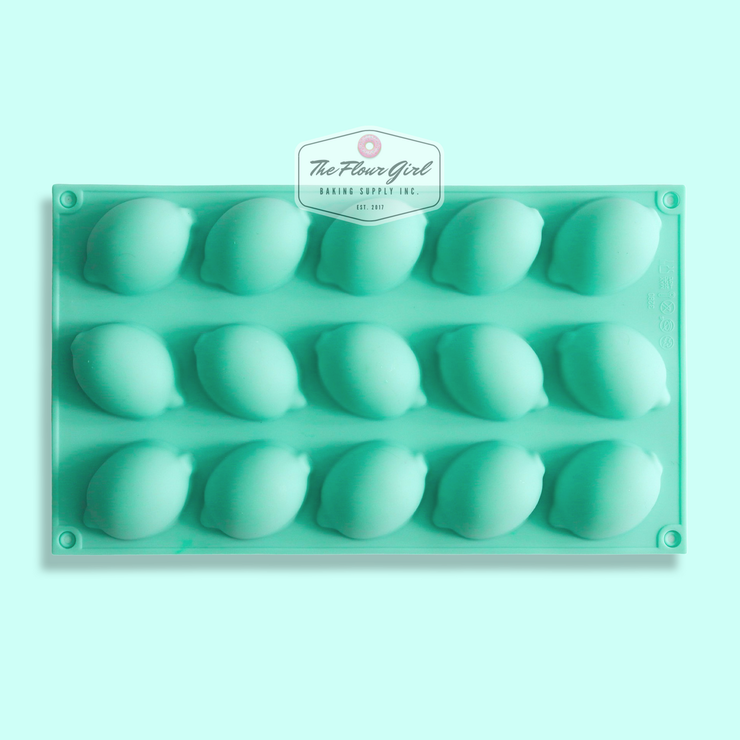 3D 15-Cavity Silicone Lemon Mold