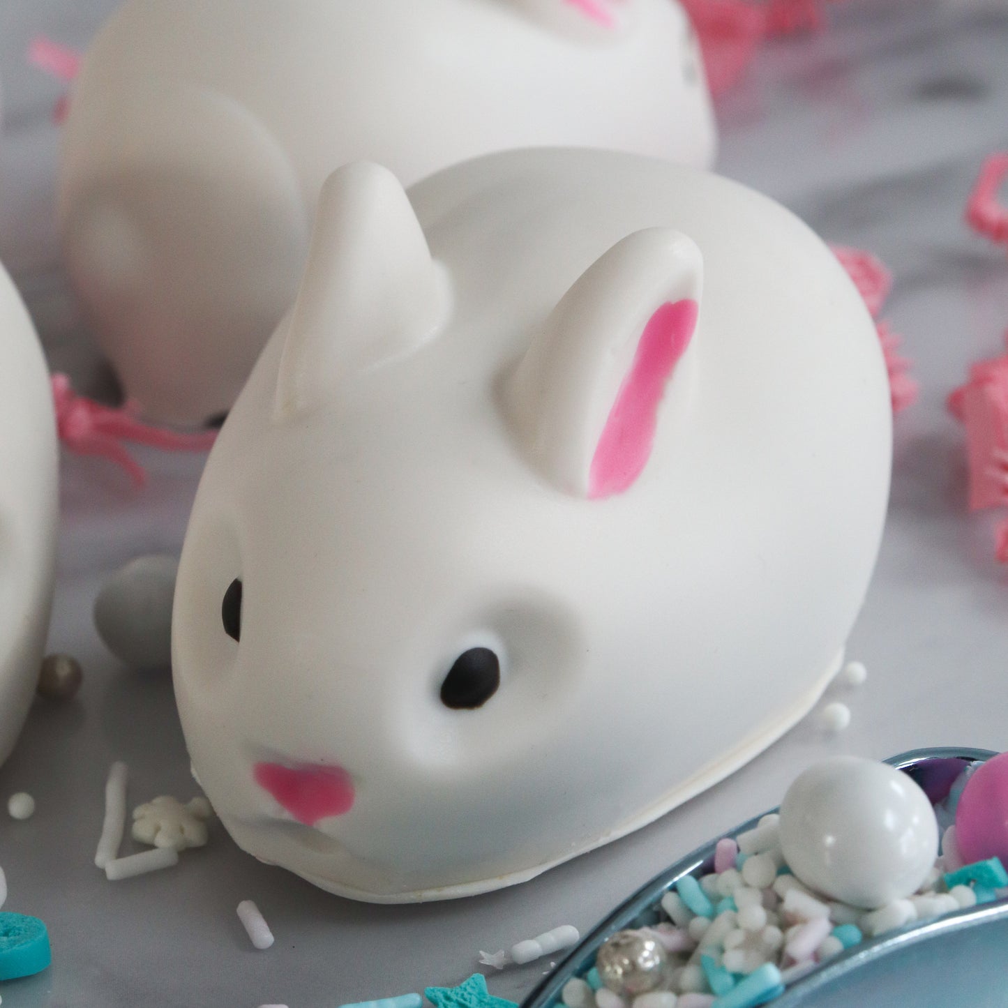 3D 6-Cavity Silicone Easter Bunny Mold
