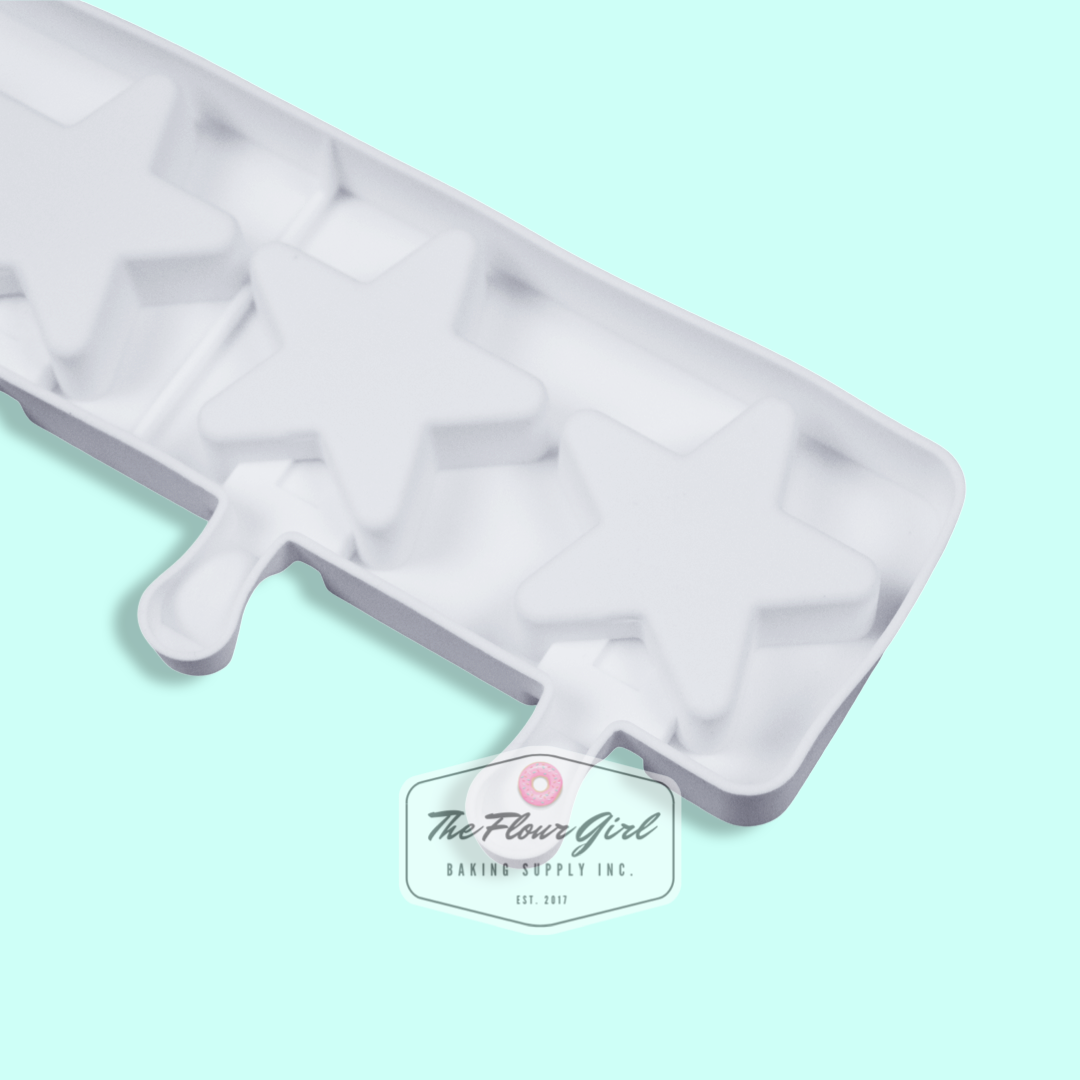 4-Cavity Star Shaped Silicone Cakesicle Mold