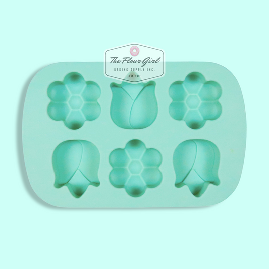 6-Cavity Tulip & Daisy Silicone Mold