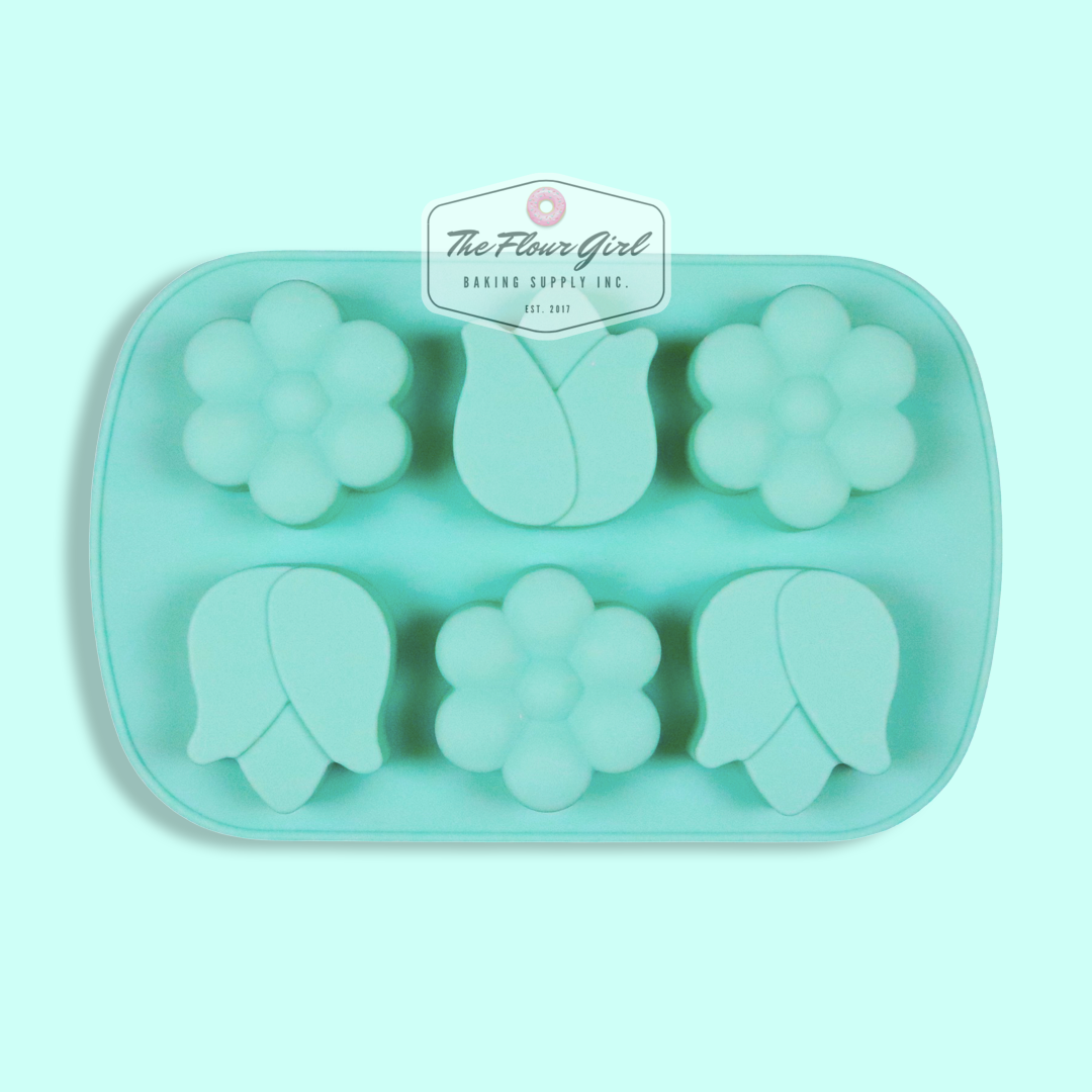6-Cavity Tulip & Daisy Silicone Mold
