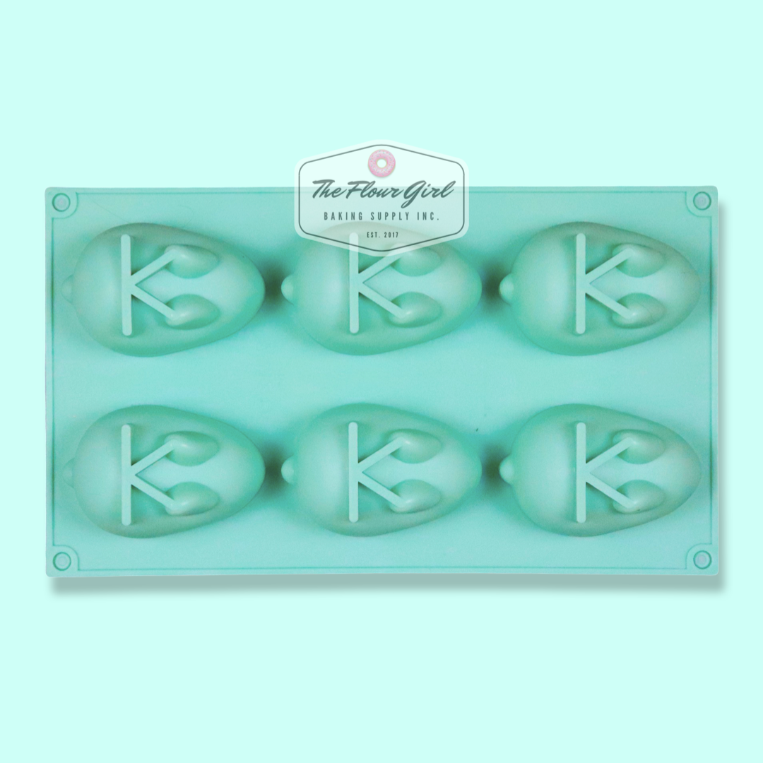 3D 6-Cavity Silicone Easter Bunny Mold