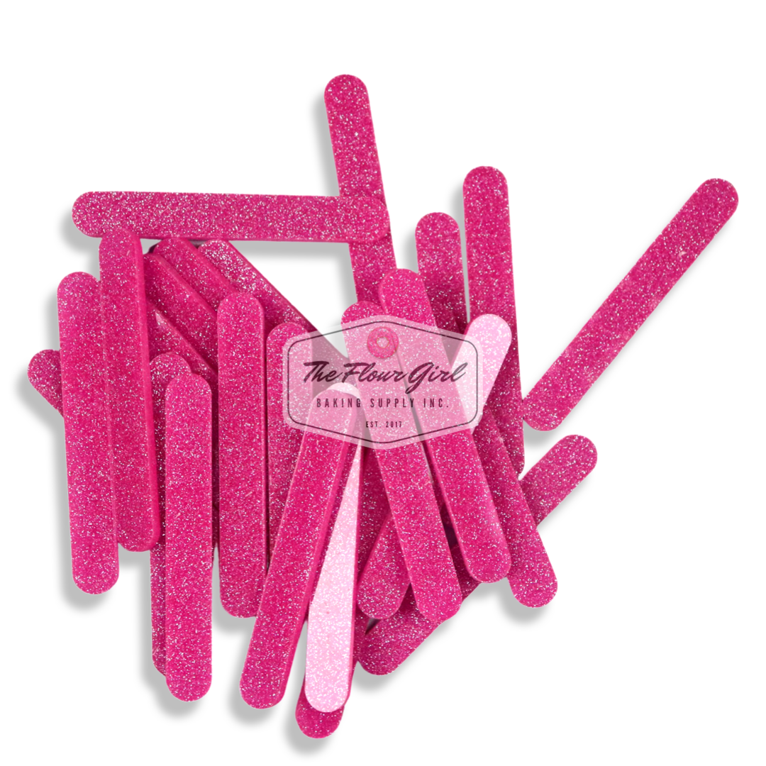 MINI Super Glitter Acrylic Popsicle Sticks