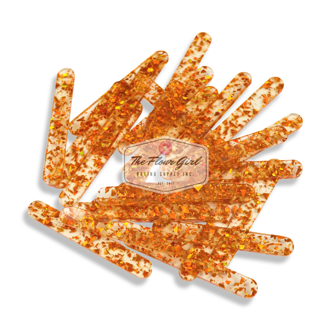 MINI Chunky Glitter Acrylic Popsicle Sticks