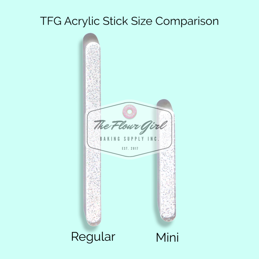 Polka Dot Glitter Acrylic Popsicle Sticks