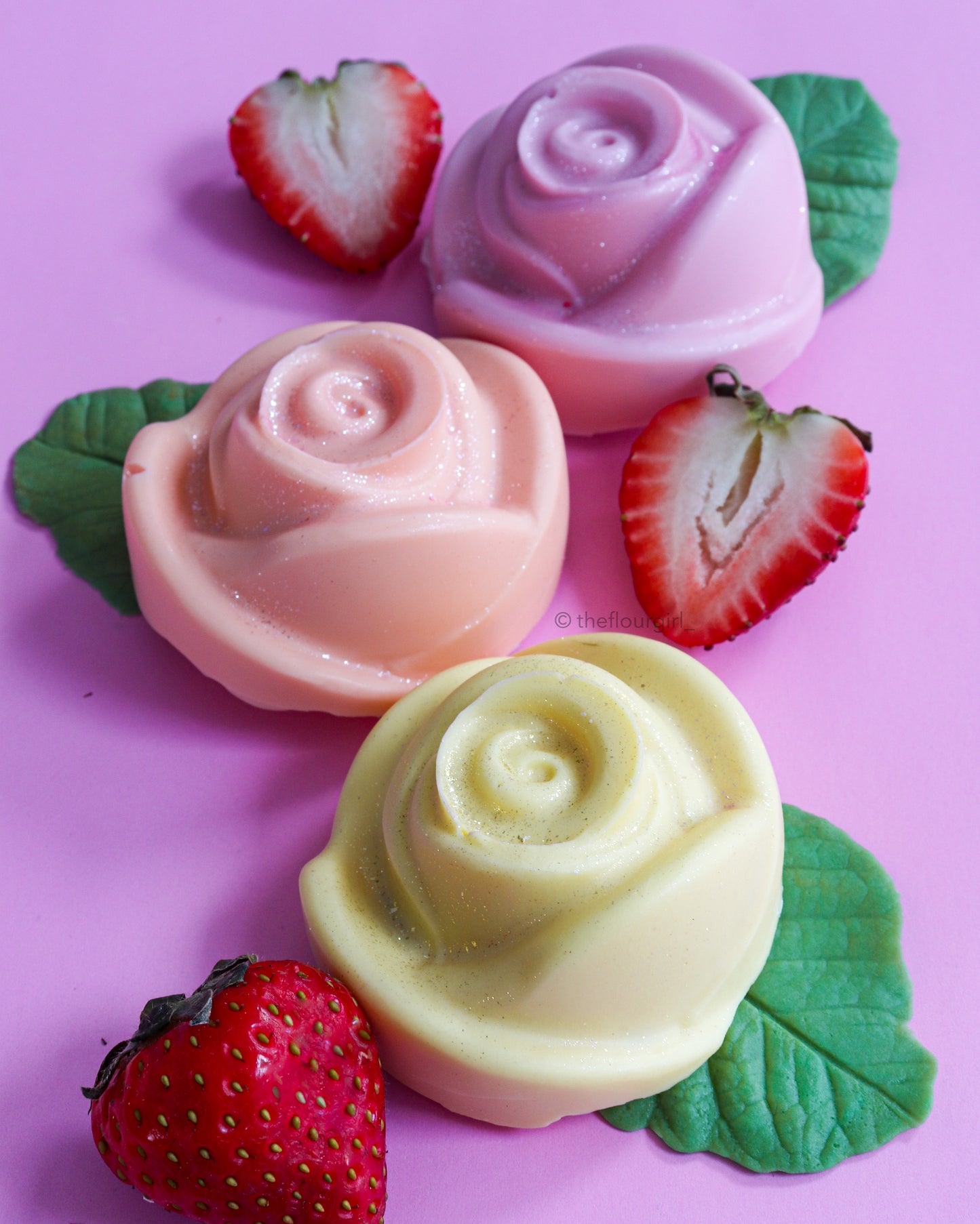 3D 6-Cavity Silicone Rose Mold