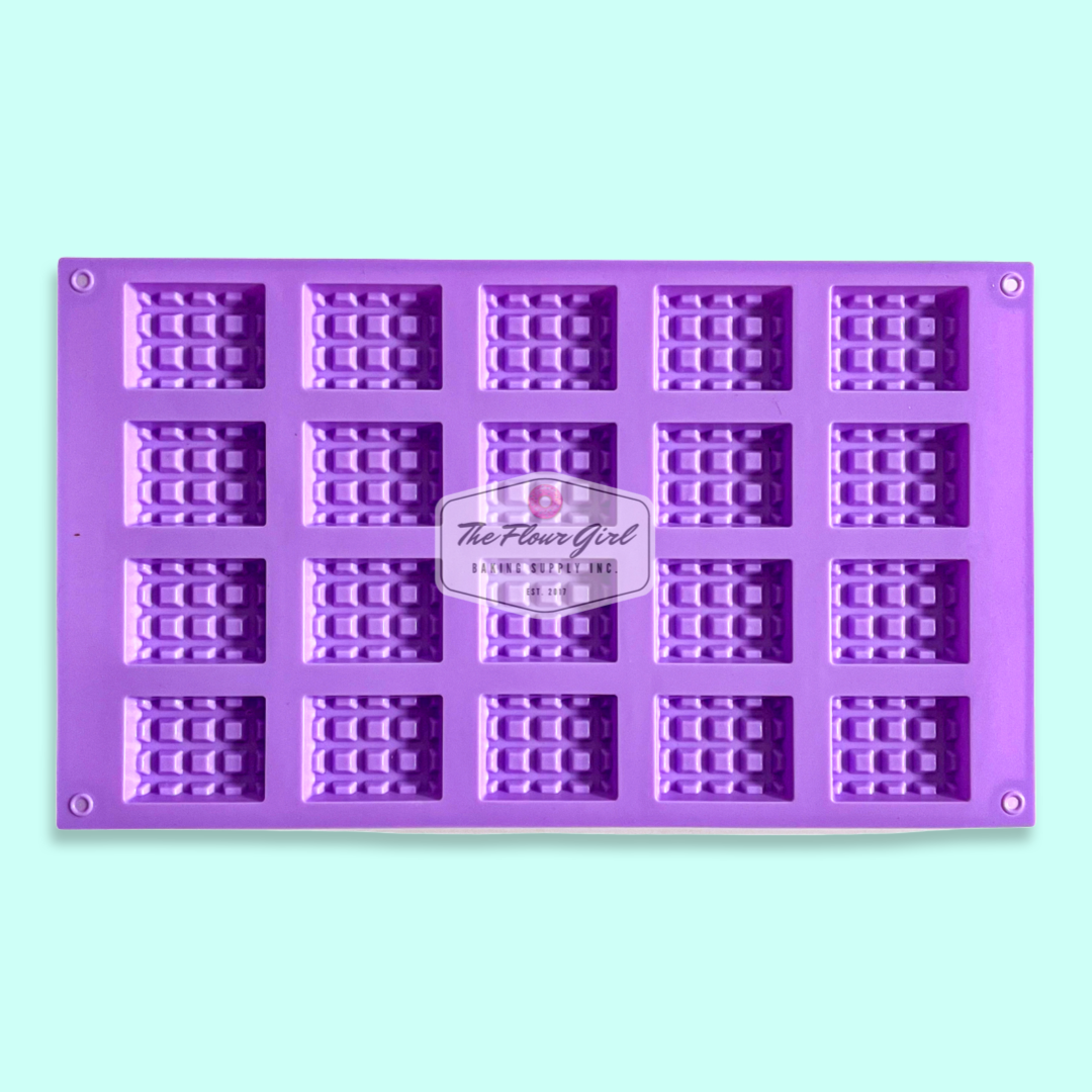 3D Rectangle Waffle Silicone Mold