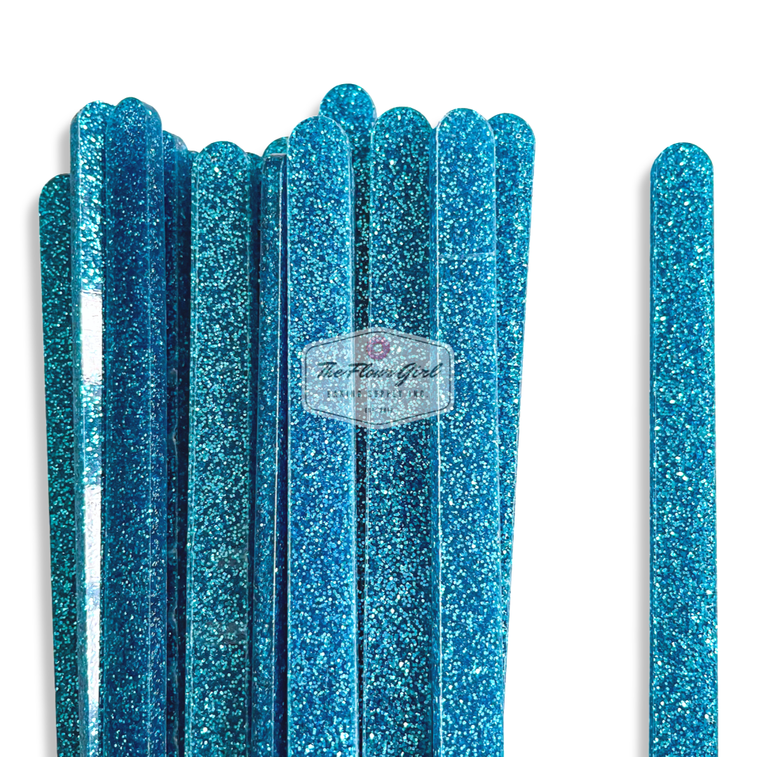 Super Glitter Acrylic Popsicle Sticks