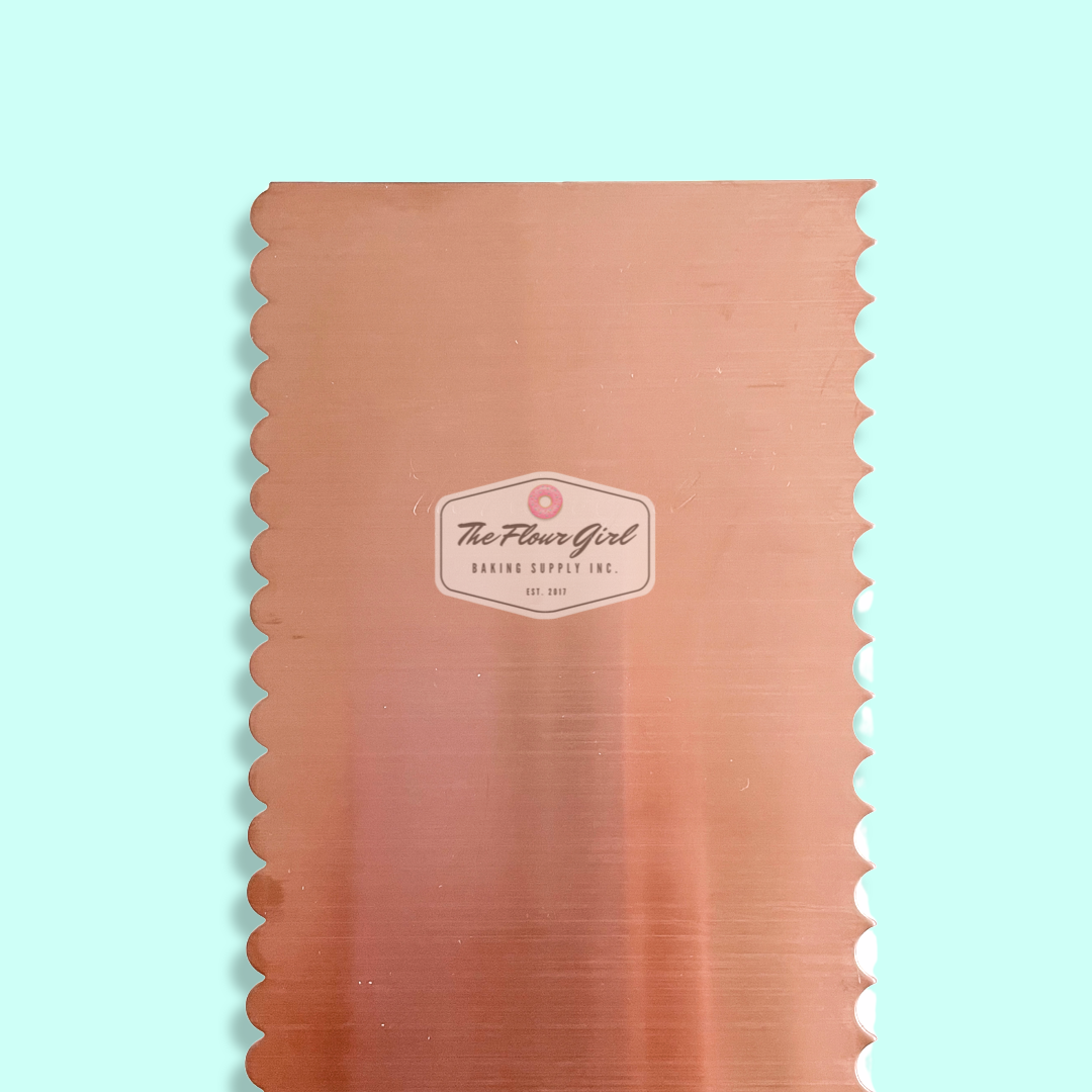TFG Rose Gold Icing Scrapers/Decorating Combs