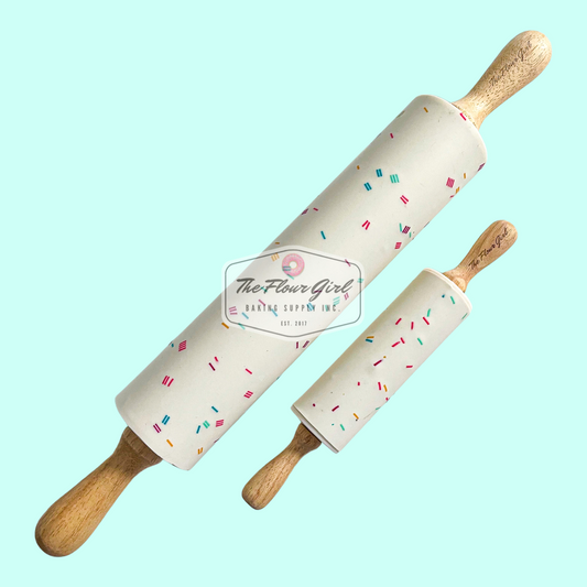 Silicone Sprinkle Rolling Pin Set