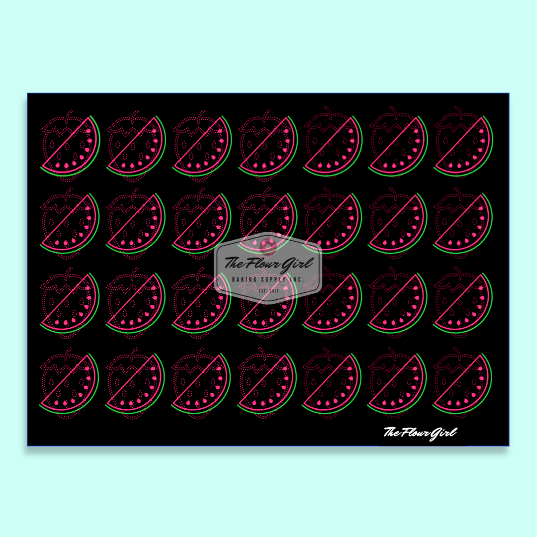 Premium Silicone Fruity Macaron Baking Mat (Non-Stick)