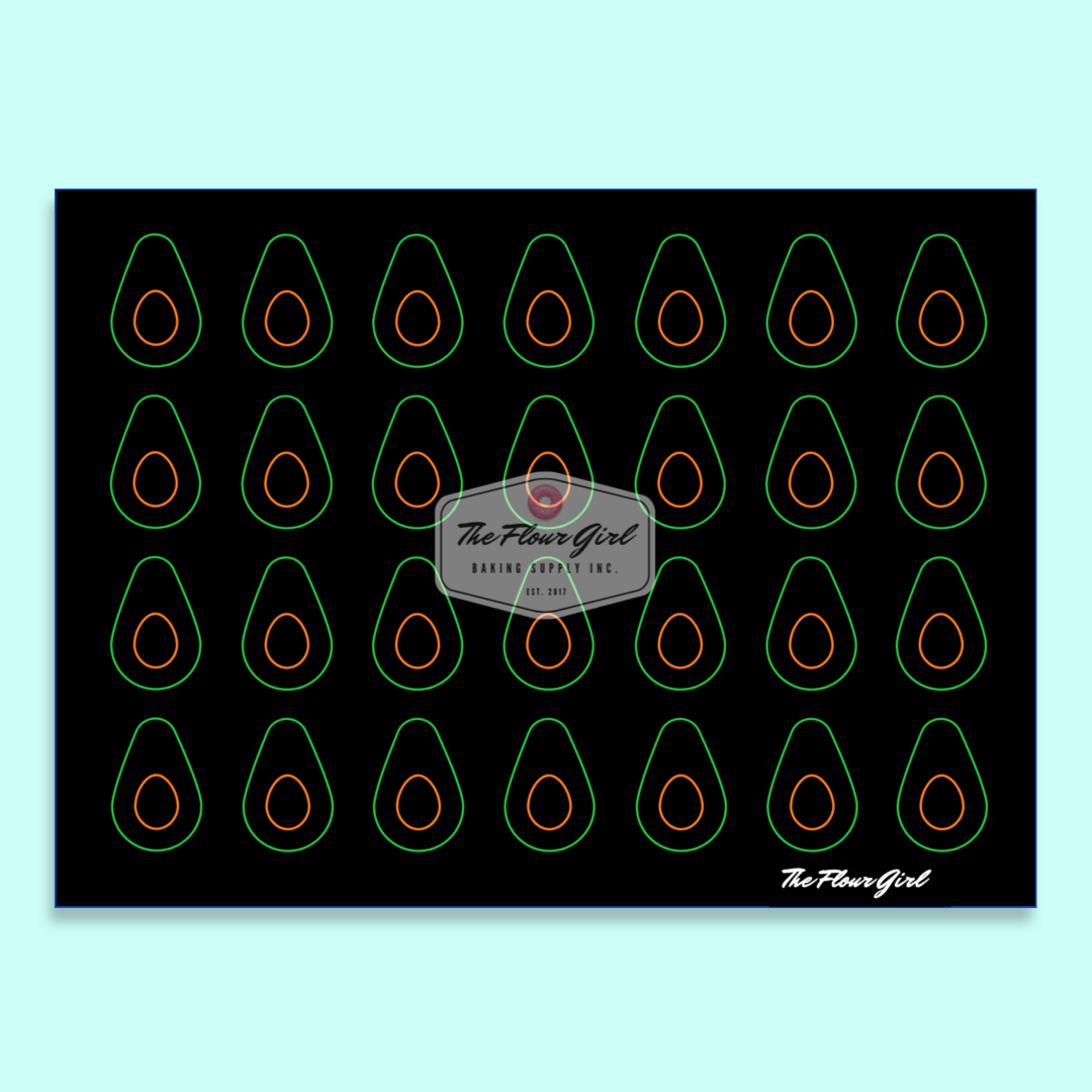 Premium Silicone Fruity Macaron Baking Mat (Non-Stick)