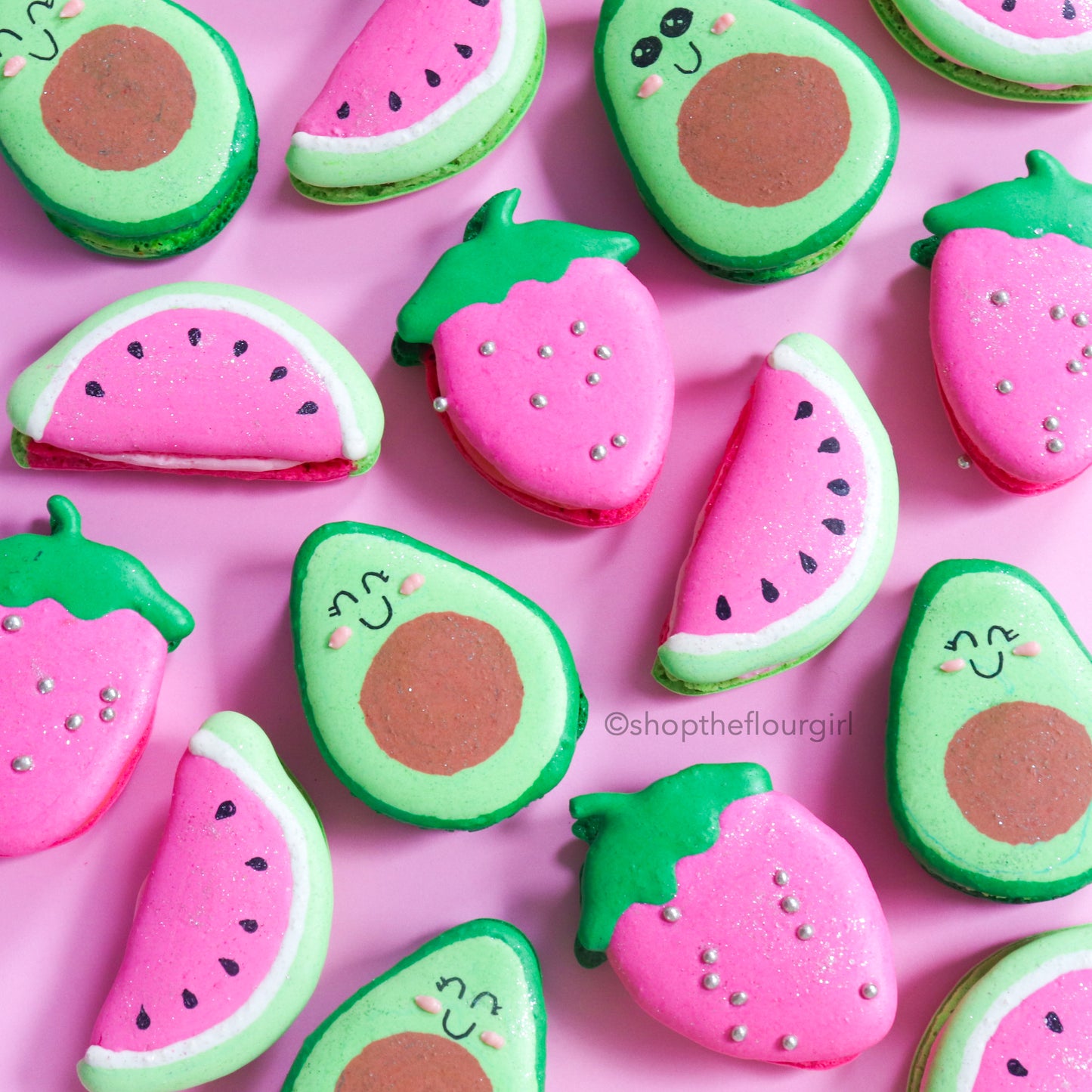 Premium Silicone Fruity Macaron Baking Mat (Non-Stick)