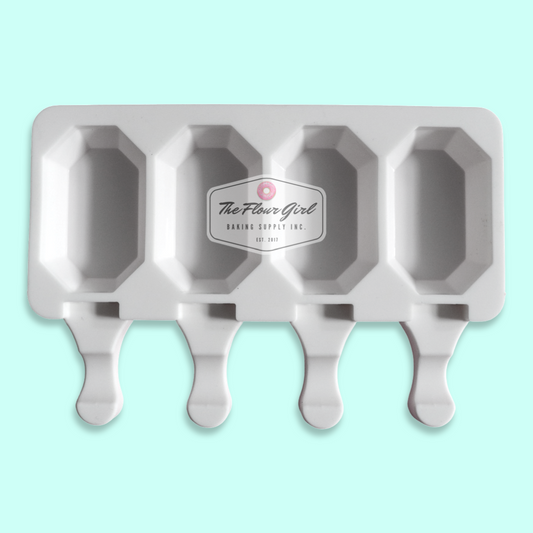 4-Cavity Octagon Gem Silicone Cakesicle Mold