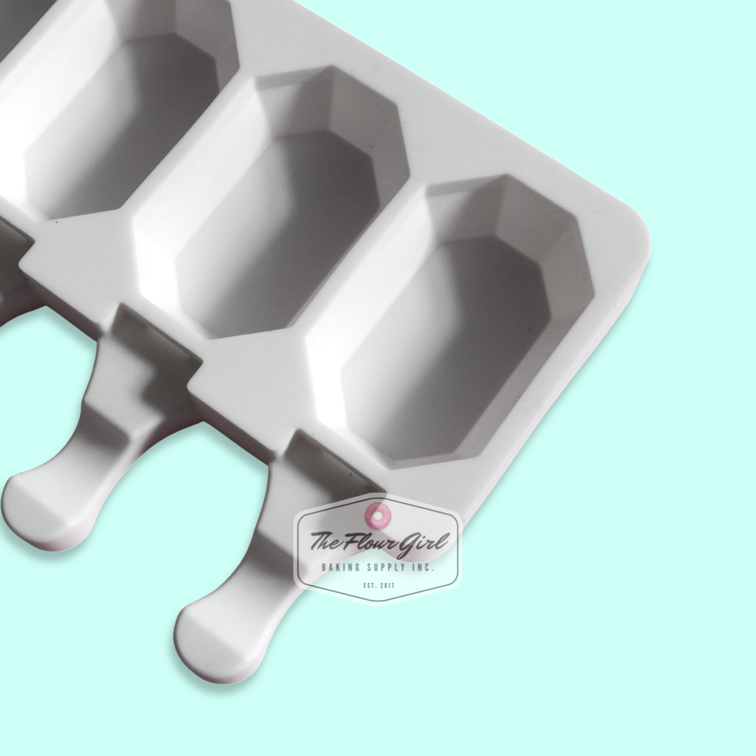4-Cavity Octagon Gem Silicone Cakesicle Mold