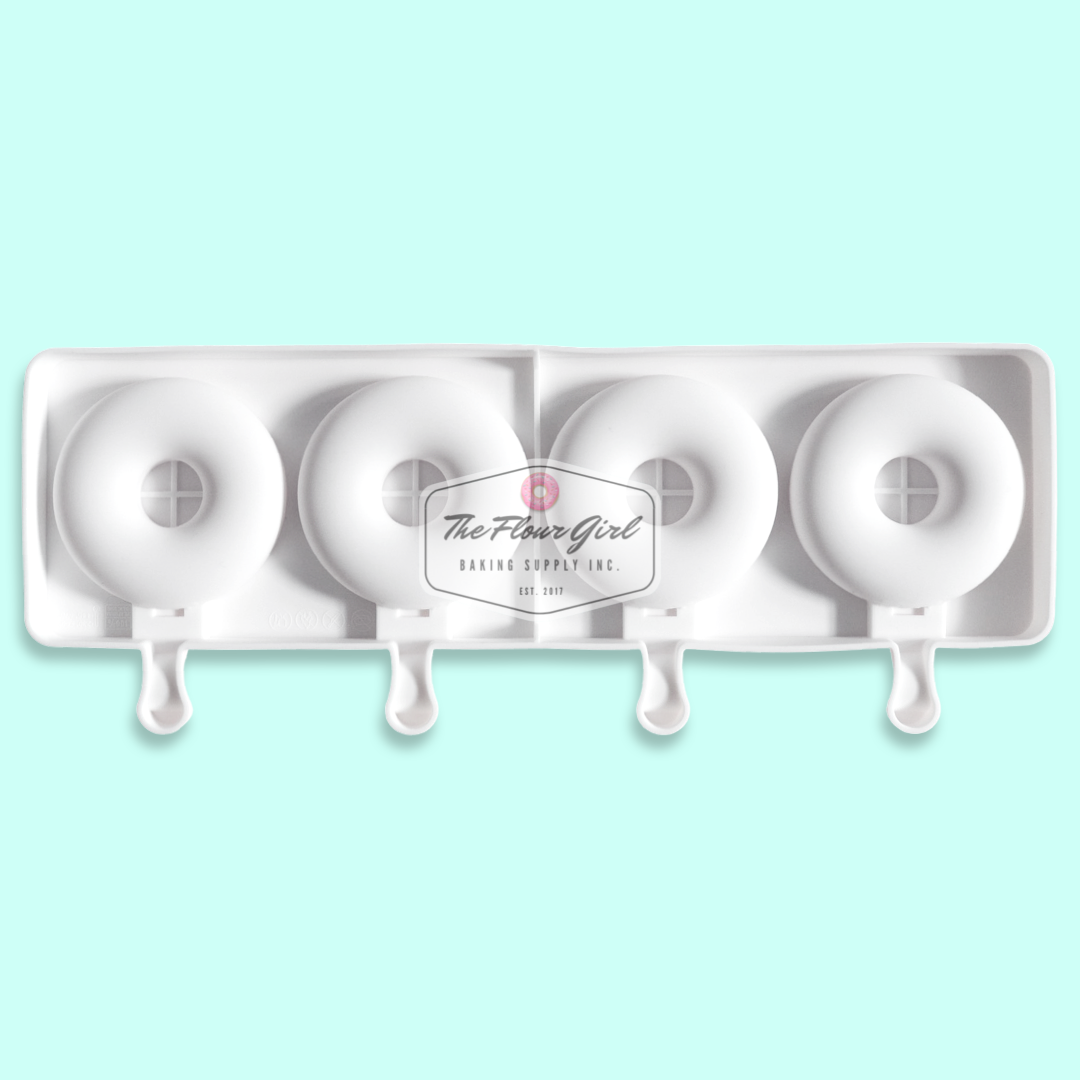 4-Cavity Donut Pop Silicone Cakesicle Mold