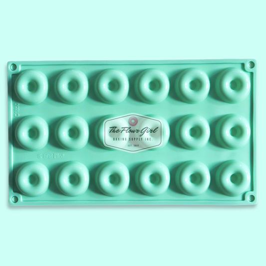 3D 18-Cavity Silicone Mini Donut Mold