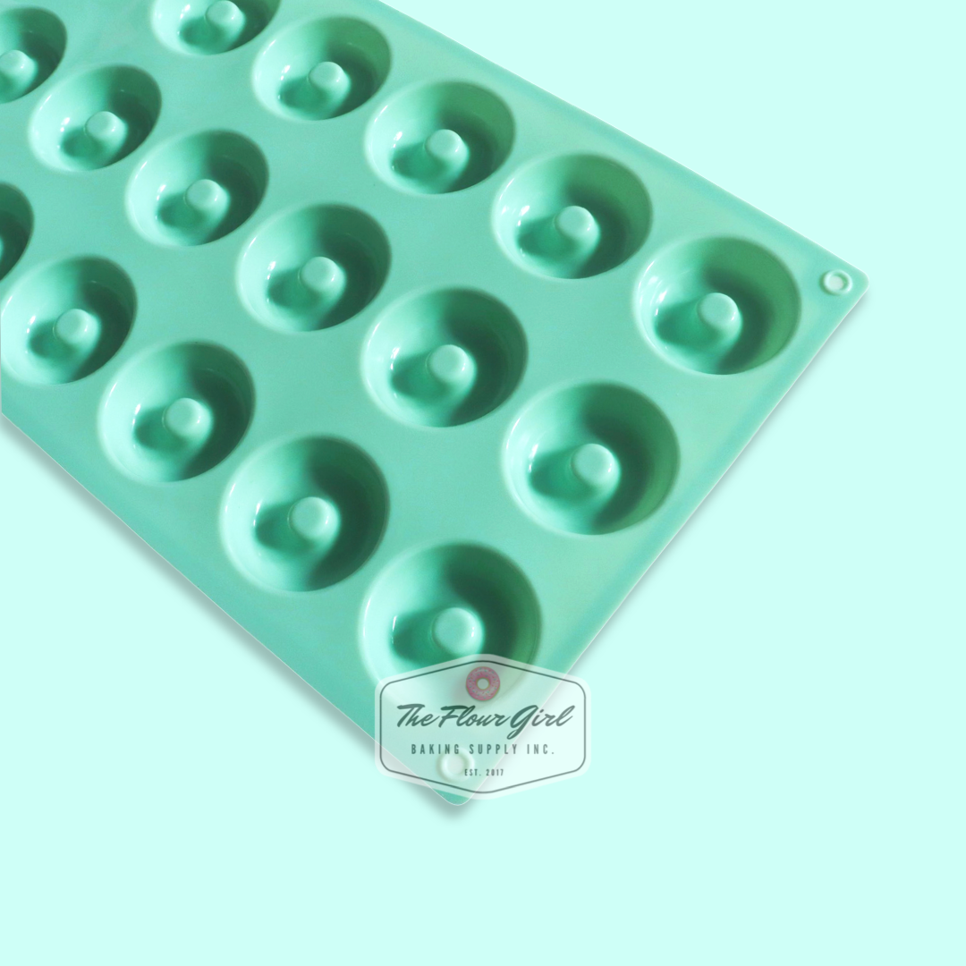 3D 18-Cavity Silicone Mini Donut Mold