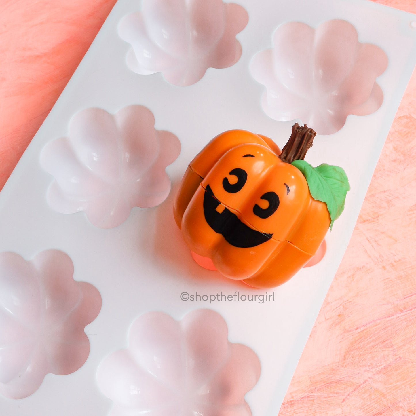 6-Cavity Silicone Pumpkin Top Mold