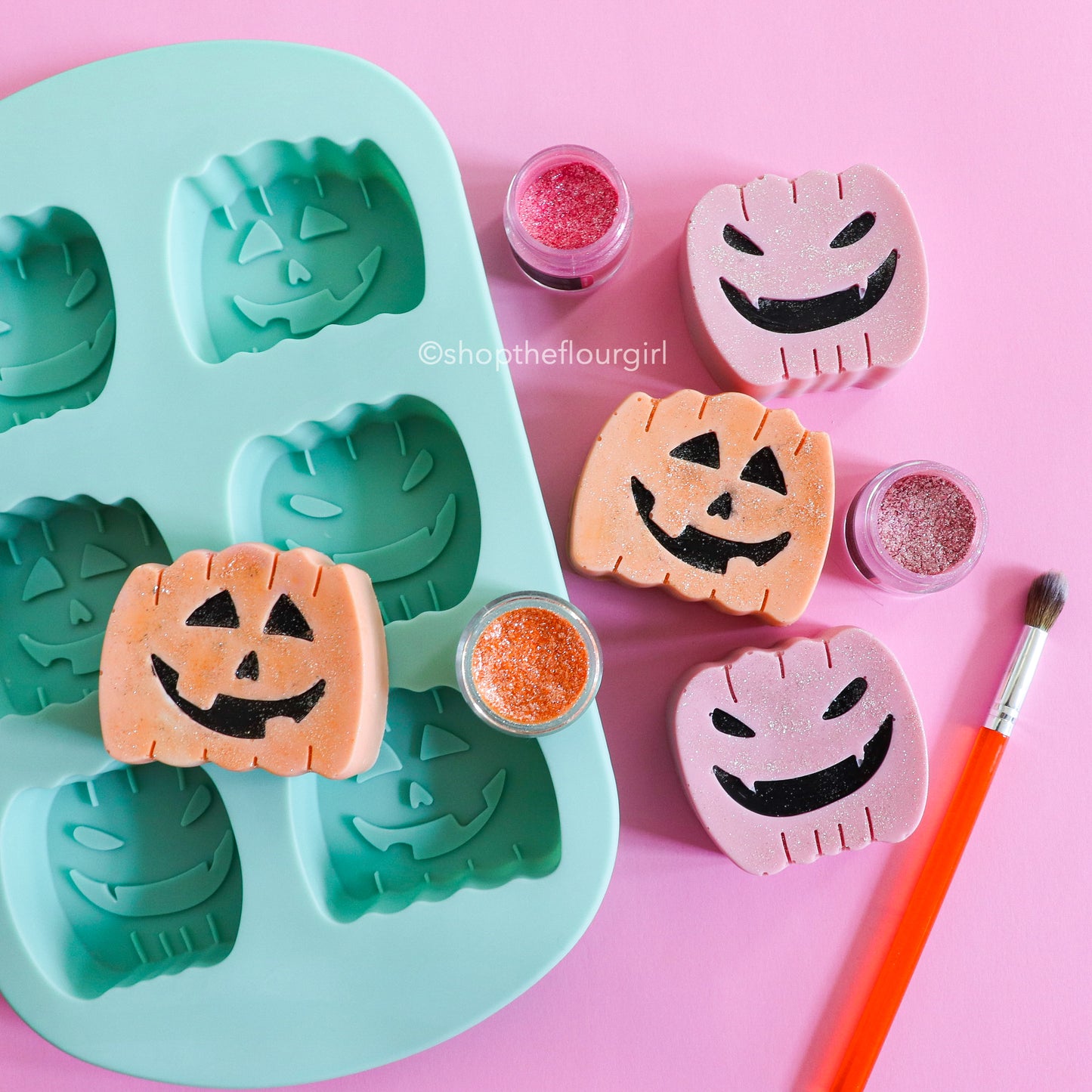 6-Cavity Silicone Halloween Pumpkin Mold