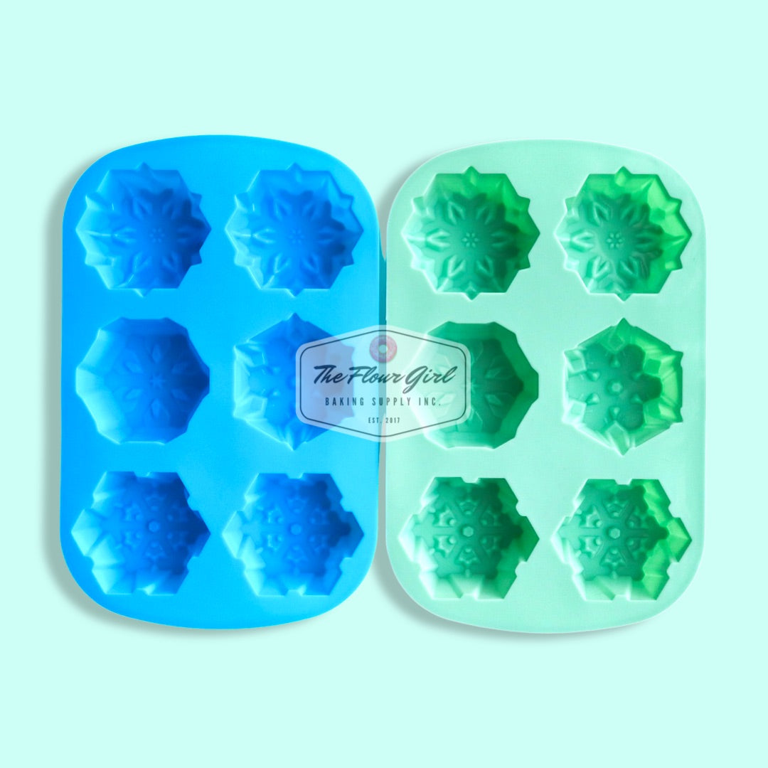 6-Cavity Silicone Snowflake Mold