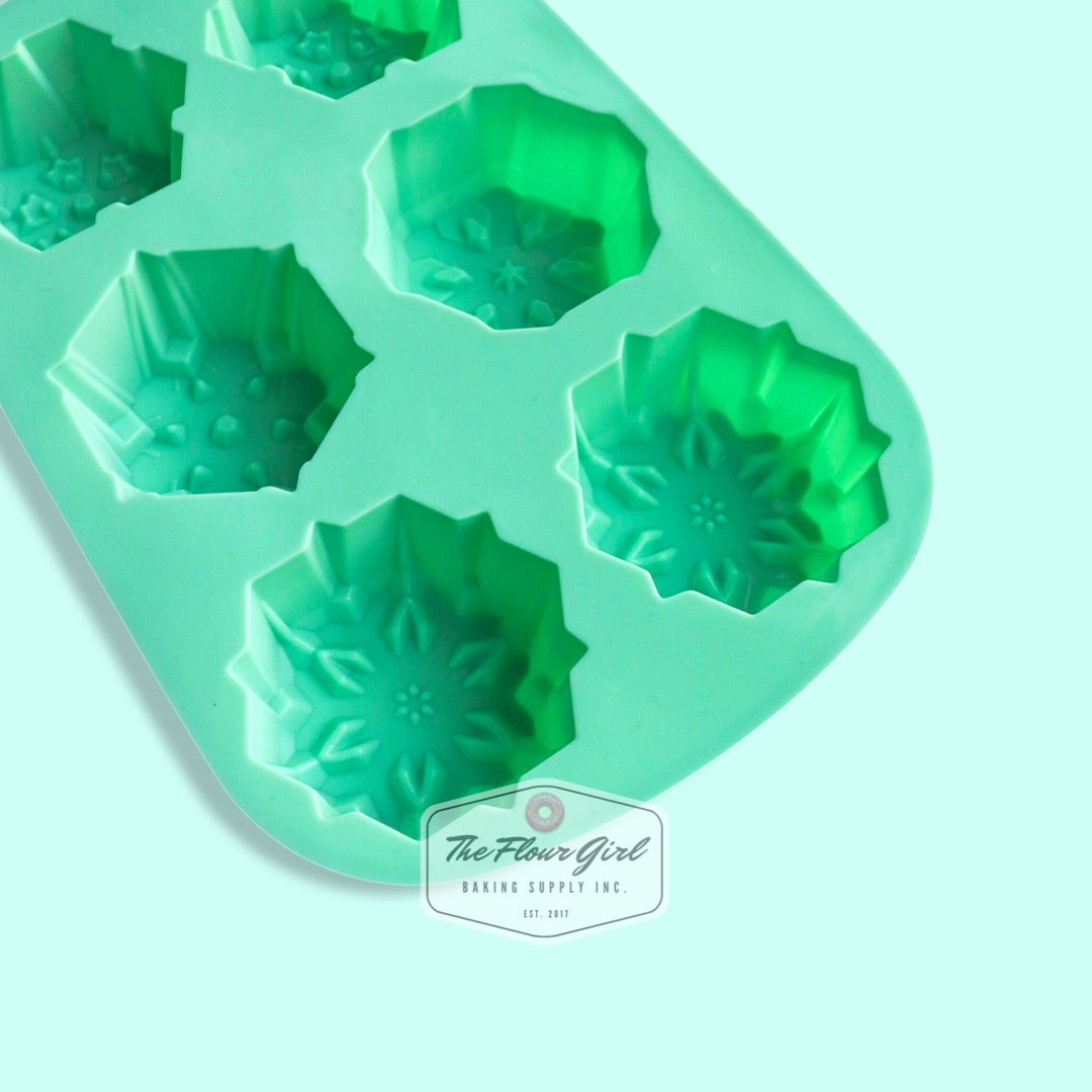 6-Cavity Silicone Snowflake Mold
