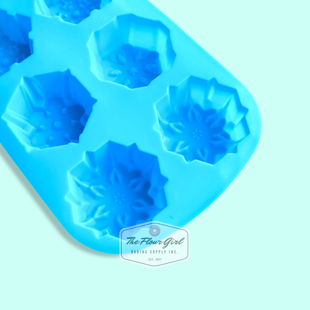 6-Cavity Silicone Snowflake Mold