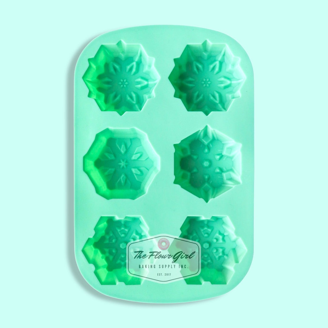 6-Cavity Silicone Snowflake Mold