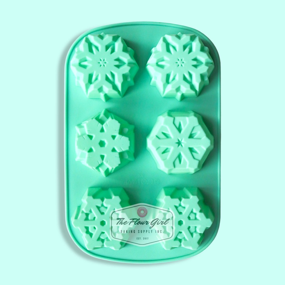 6-Cavity Silicone Snowflake Mold