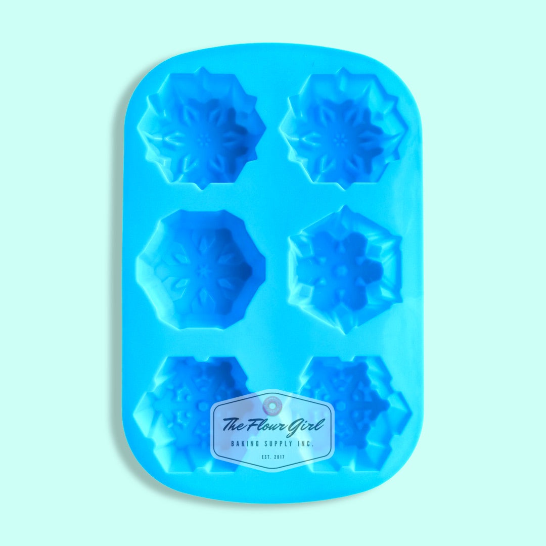 6-Cavity Silicone Snowflake Mold