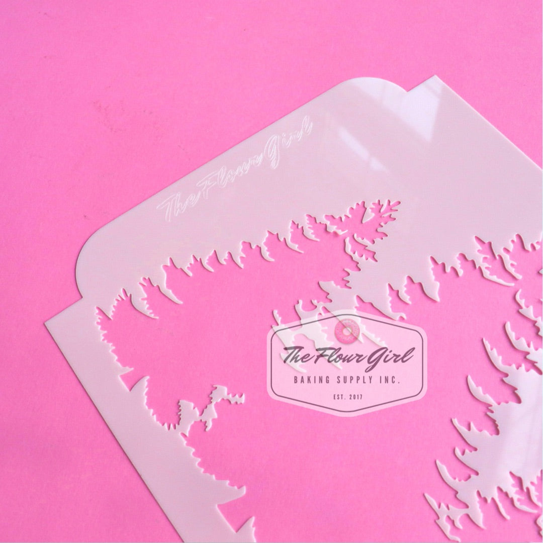 Winter Themed Cake Stencils