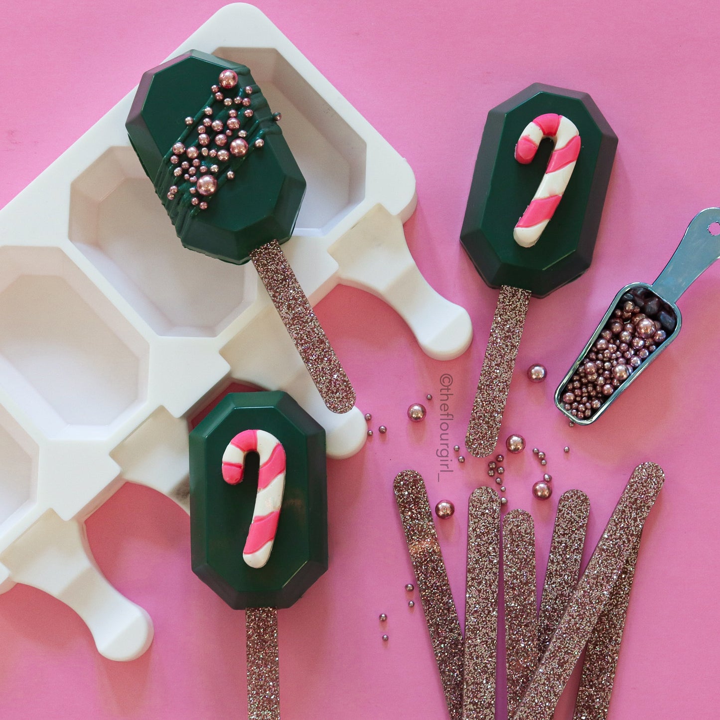 4-Cavity Octagon Gem Silicone Cakesicle Mold