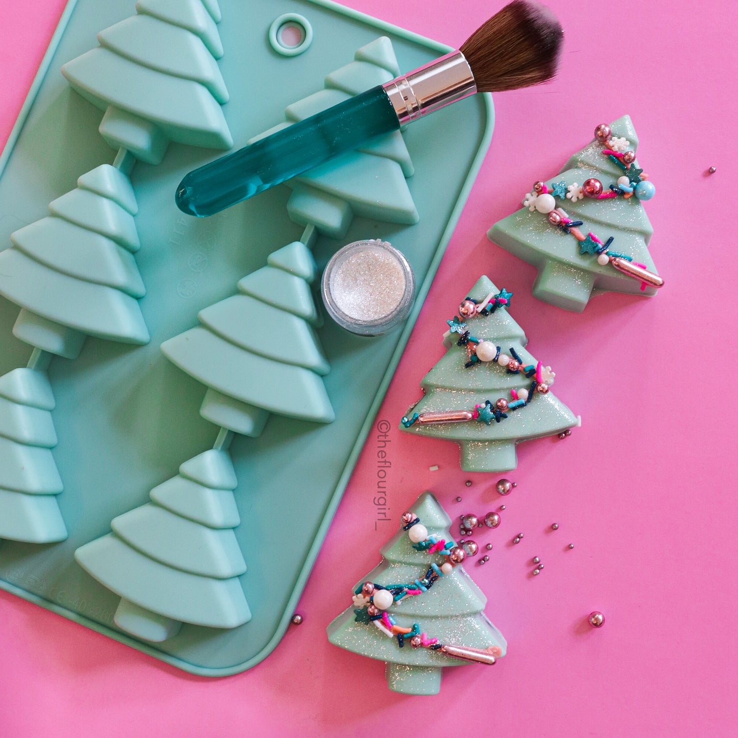 6-Cavity Silicone Christmas Tree Mold