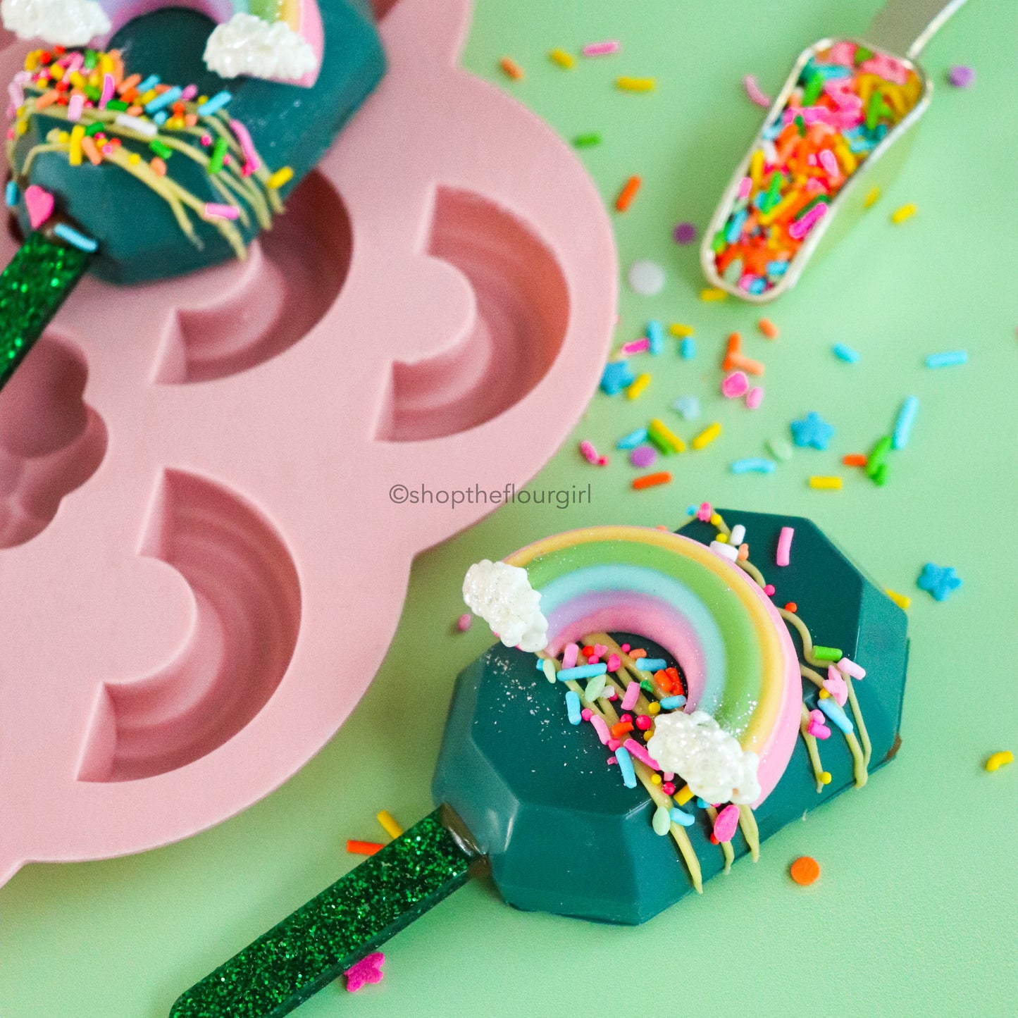 4-Cavity Octagon Gem Silicone Cakesicle Mold