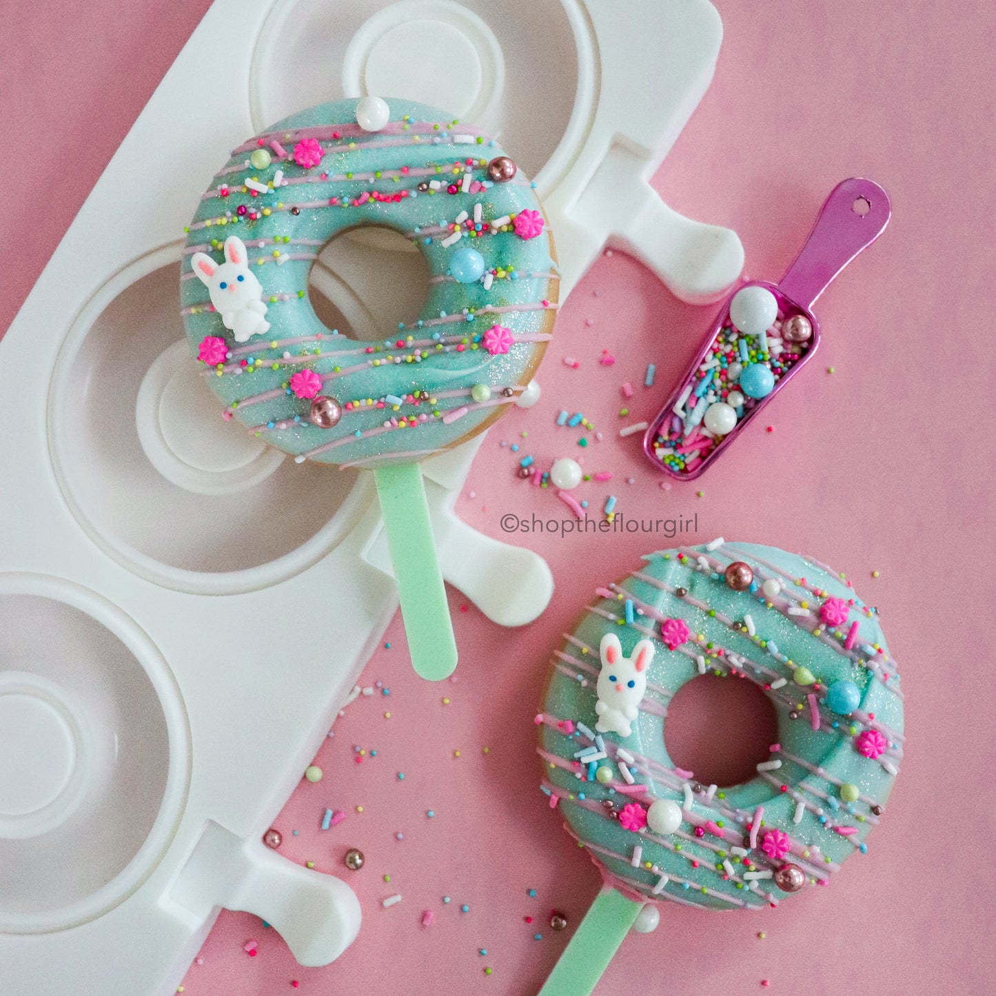 4-Cavity Donut Pop Silicone Cakesicle Mold