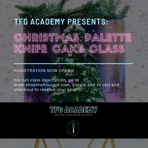 TFG Academy - Christmas Palette Knife Cake Class