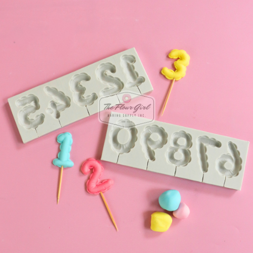 Birthday Balloon Silicone Number Molds
