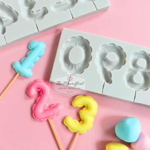 Birthday Balloon Silicone Number Molds