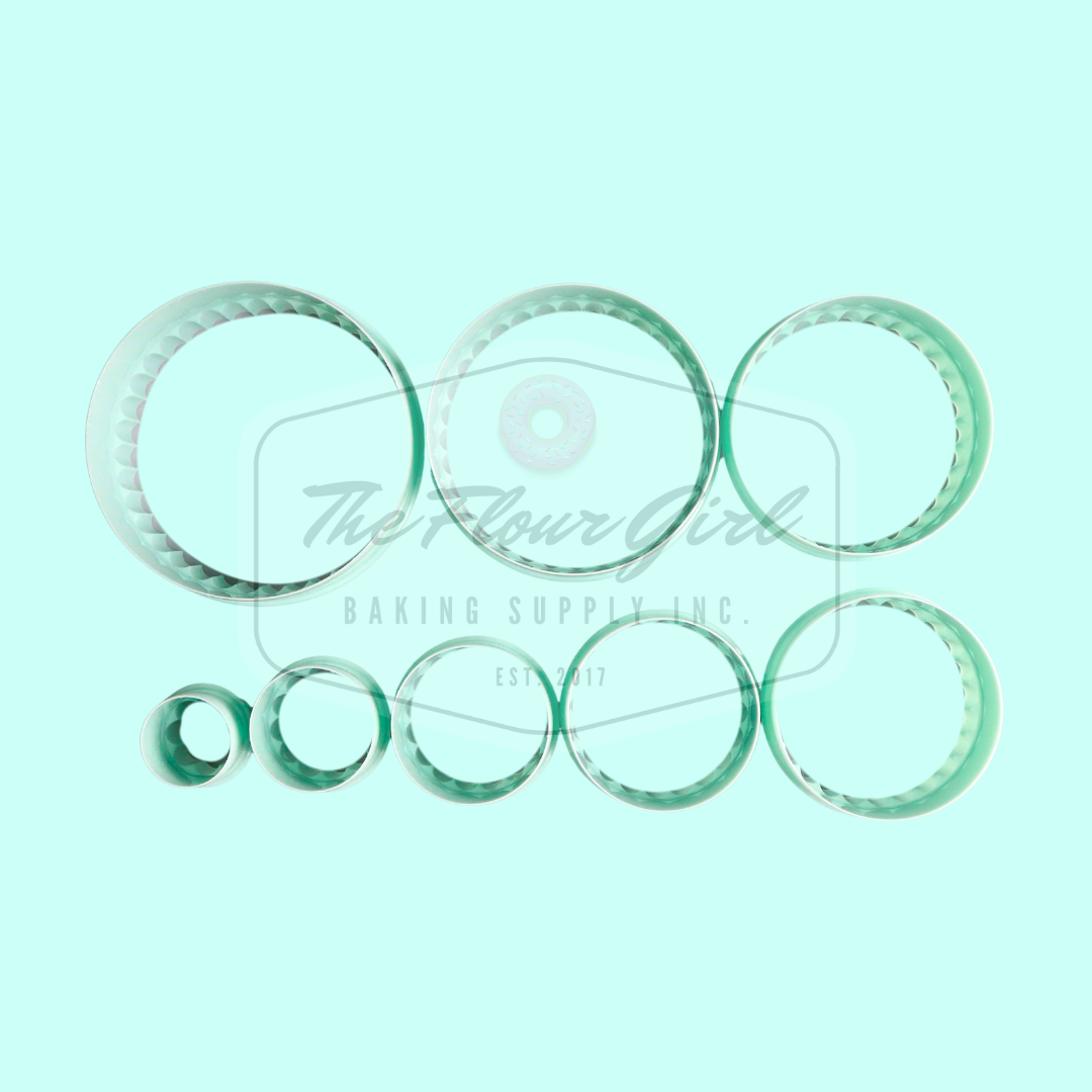 8-Piece Round Reversible Cookie Cutter Set